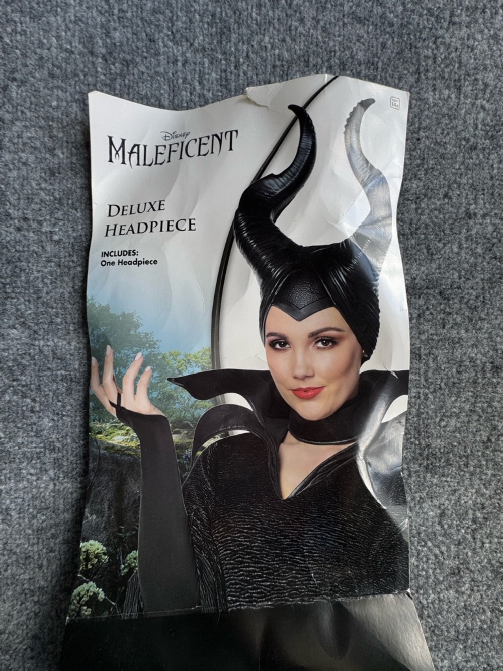 Disney Maleficent Deluxe Headpiece Black Horns Halloween Accessory Adult One Siz